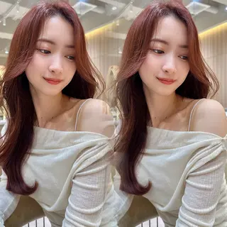 ロング カラー レイヤー❣️縮毛矯 川村利幸のヘアスタイル