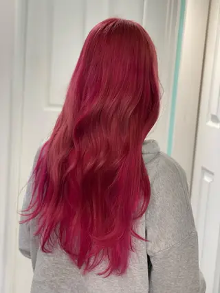 ロング 原 千景のヘアスタイル