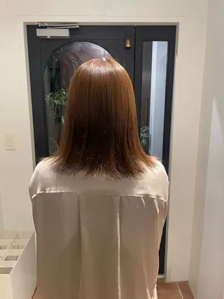 ミディアム ヒナ/酸性ストレート ・艶カラー🌿のヘアスタイル