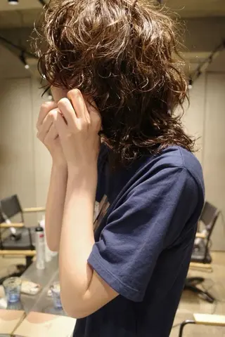 ロング パーマ 髙橋 紗奈のヘアスタイル
