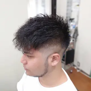 ショート パーマ BARBER/ 髪質改善/南慎也のヘアスタイル