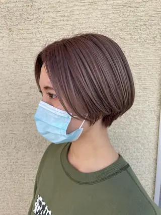 ショート カラー コレットヘアー 田中アヤノのヘアスタイル