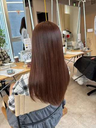 セミロング 段野吾颯 ／ベージュカラーのヘアスタイル