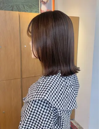 ミディアム カラー ENIEN MAKE'S 立川所属・立川/艶髪ブラウン カラーYUJIのヘアスタイル