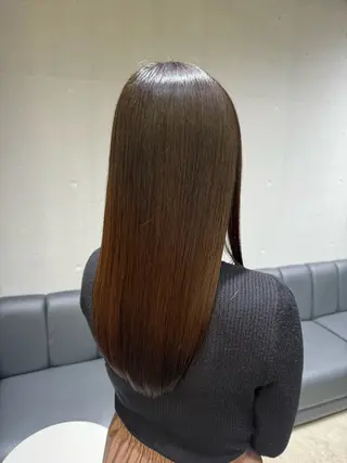 ロング カラー 年齢悩みを全て解消/ 白髪と癖毛 松本雄光のヘアスタイル