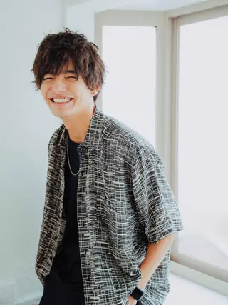 ショート パーマ メンズ 竹之内 将也のヘアスタイル
