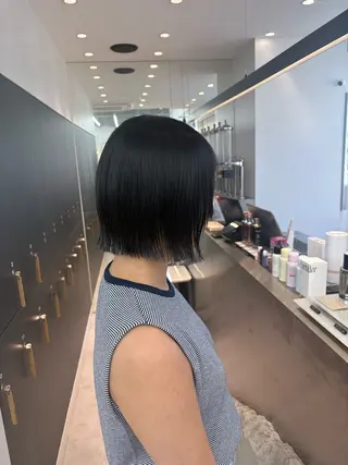 ミディアム オリーブベージュ/シ ョートボブたまき🧡のヘアスタイル