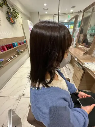セミロング カラー 縮毛募集中🔥 小平悠人のヘアスタイル