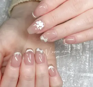 ネイル 長いだし/スカルプ/ パラシェルN.oneのネイルデザイン