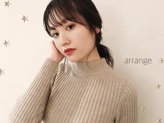 セミロング ヘアアレンジ 市川 千夏のヘアスタイル