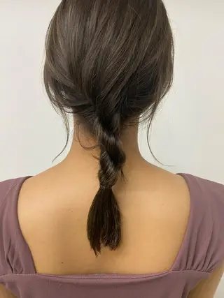 ミディアム カラー ヘアアレンジ ニュアンスヘア🌔 nanakoのヘアスタイル