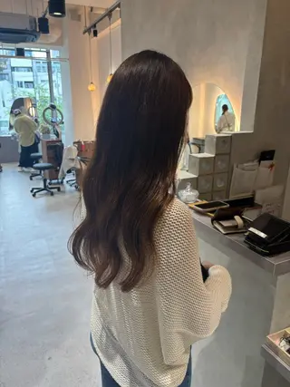 セミロング 大久保 愛のヘアスタイル