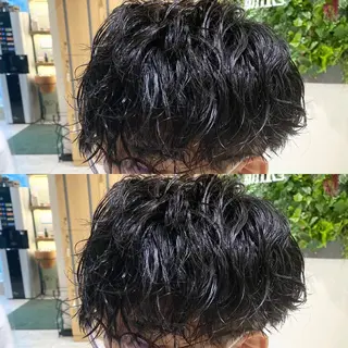 パーマ 神奈川大学最寄り白楽 三本松巧のヘアスタイル