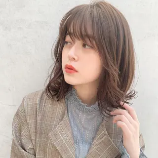 ミディアム カラー 髪質改善☆ 縮毛矯正miyuのヘアスタイル