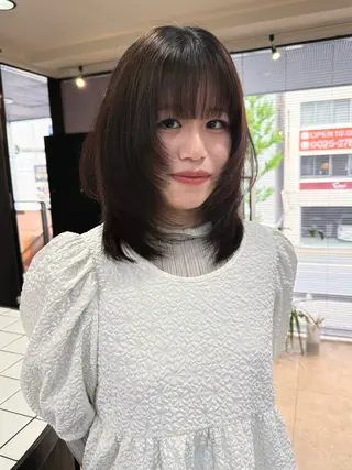 ミディアム 宮嶋 蓮のヘアスタイル