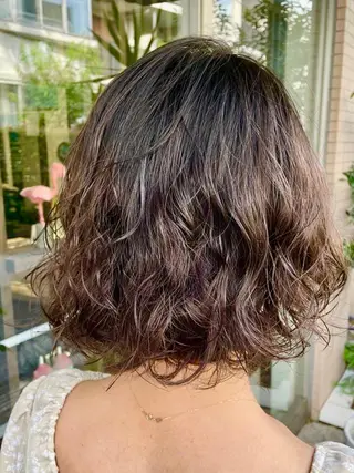 ミディアム パーマ 三ツ井凌 【ヘアケアサロン】のヘアスタイル
