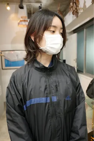 ミディアム palve/レイヤー /パーマ/熊谷翔のヘアスタイル