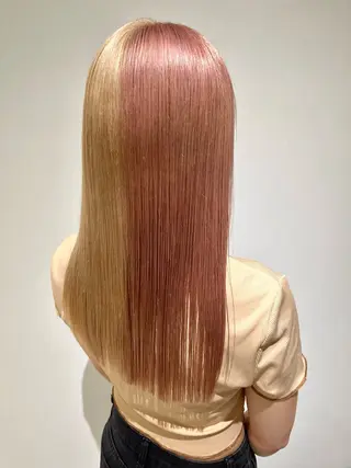 ミディアム カラー レイヤー似合わせ 透明感カラーりきやのヘアスタイル