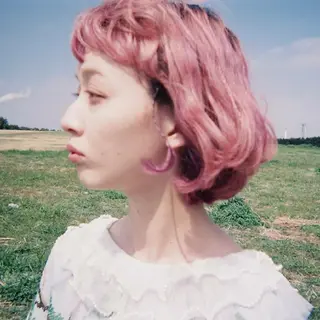 ミディアム カラー cime所属・cime(シィーム) 宮元茉里奈のヘアスタイル