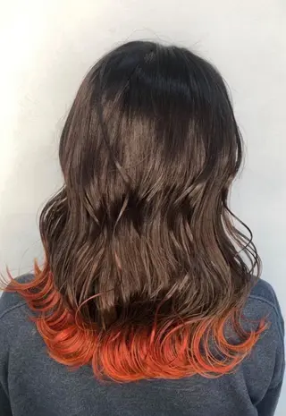 セミロング カラー 🌟カラーモデル古淵 🫧HARU🫧のヘアスタイル