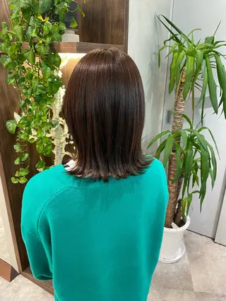 ミディアム ハイトーン/透明感 yuinaのヘアスタイル