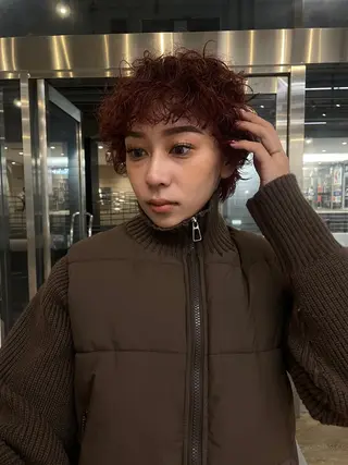 ショート カラー&縮毛 kotojiのヘアスタイル