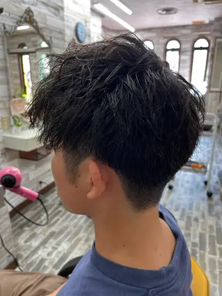 パーマ メンズ 大坪 拓斗のヘアスタイル