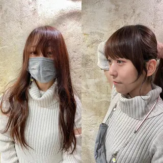 ロング セキネ シュウヘイのヘアスタイル