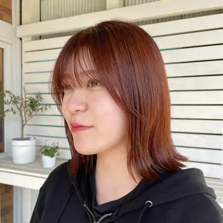 ミディアム カラー こいけ みきののヘアスタイル