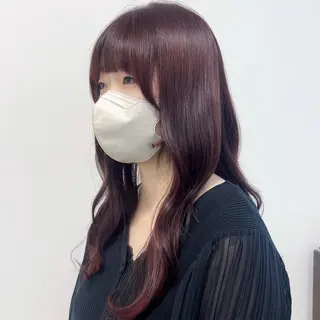 ロング カラー 拝頭　奈枝 Beretのヘアスタイル