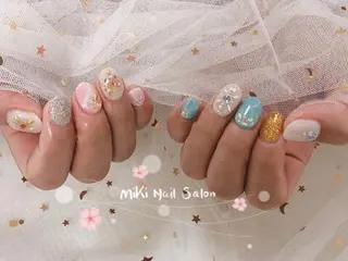 ネイル MiKi Nai池袋 長さだし得意のネイルデザイン