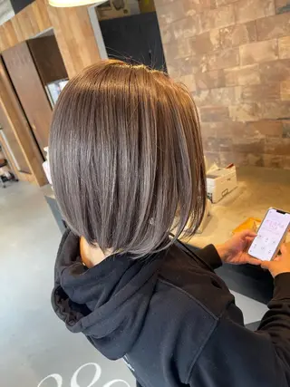ミディアム カラー 吉田 剛のヘアスタイル
