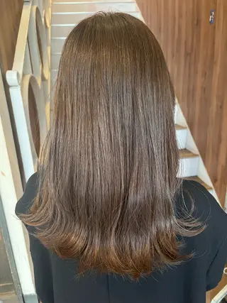 セミロング カラー パーマ ヘアアレンジ 【暗め透明感カラー】 【インナー】小島良太のヘアスタイル