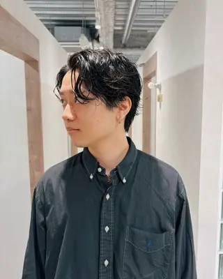 パーマ メンズ メンズパーマ/メンズ カット　田中気理真のヘアスタイル