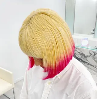 ミディアム カラー 🌈haru🌻 藤沢ハイトーン🌈のヘアスタイル