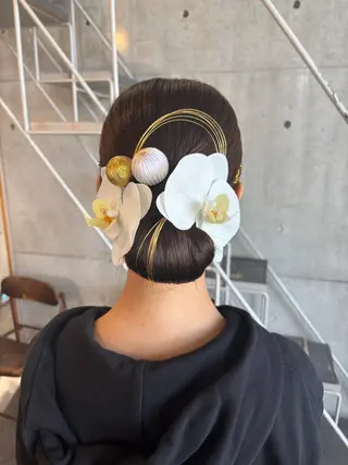 ロング ヘアアレンジ 大林 エリコのヘアスタイル