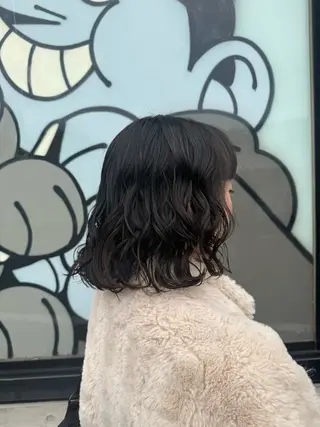 ミディアム 🌿朝5分でお洒落 パーマスタイル🌿のヘアスタイル
