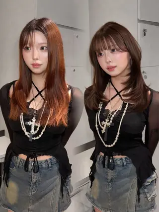 ロング 吉村 駿佑のヘアスタイル