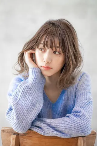 ミディアム カラー クドウレイ fifth渋谷のヘアスタイル