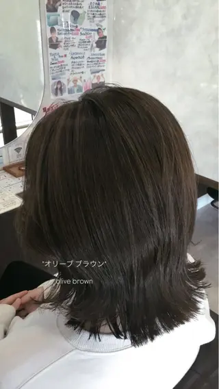 カラー reborn店長 🤍リルのヘアスタイル