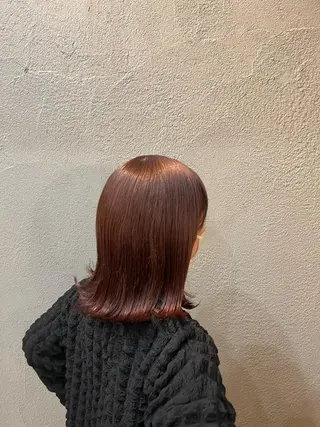 ミディアム カラー 目黒 彩花のヘアスタイル