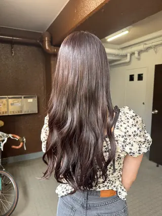 ロング カラー ゆ う あのヘアスタイル