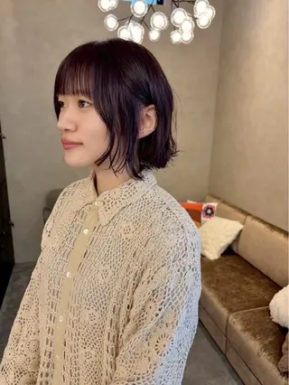 ミディアム LUVISM ボブ りきカットモデル募集のヘアスタイル