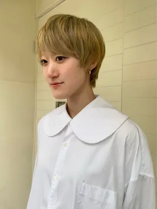 ショート カラー miumiu/恵比寿 カットモデル募集のヘアスタイル