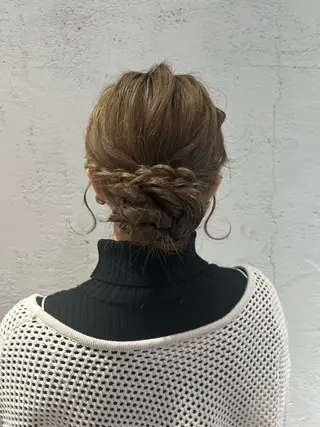 ヘアアレンジ ♛︎ きっか ♛︎ ヘアアレンジ🩵のヘアスタイル