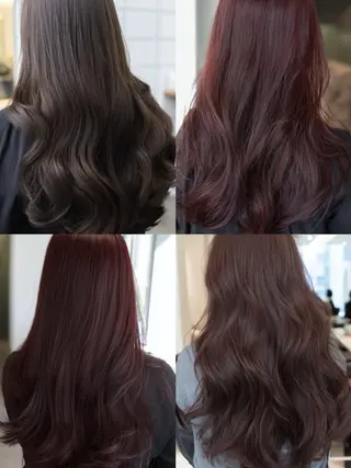 セミロング スダユーヤ 💫推しカラーのヘアスタイル