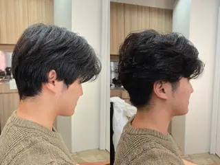 ショート パーマ メンズ 野村 果音(カノン)のヘアスタイル