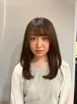 ロング かわい りほのヘアスタイル