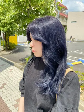 ロング カラー 浅野 匠のヘアスタイル