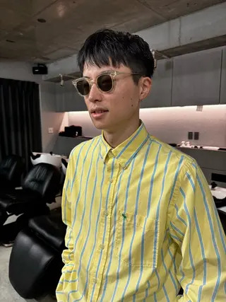 ショート メンズ 吉田一輝 外国人パーマのヘアスタイル